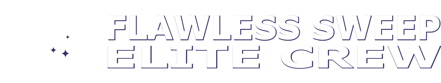 Flawless Sweep Elite Crew Logo White